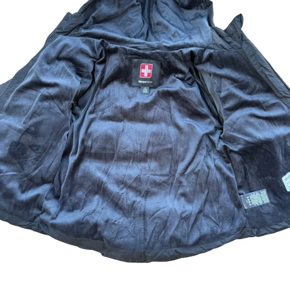 Swiss Tech Black Puffer Jacket Boys Size Medium 7/8